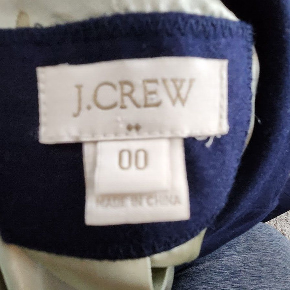 J. Crew Women's Blue Keating Blazer Wool Blend Single Vent Size 00 Style 28639 - Picture 6 of 14